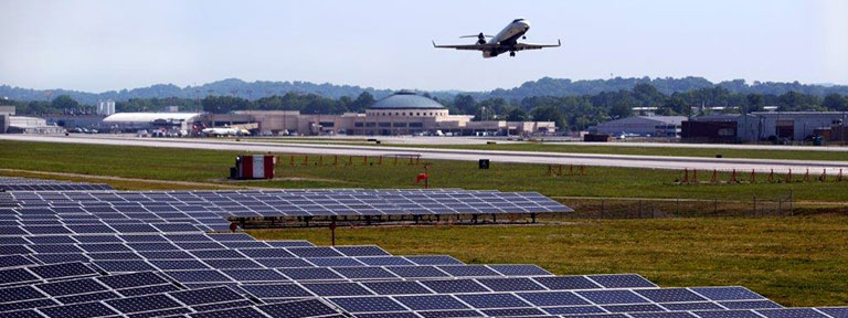EPB Solar panels at CHA Airport