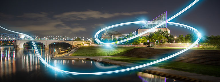 Fiber Trails flowing through Chattanooga