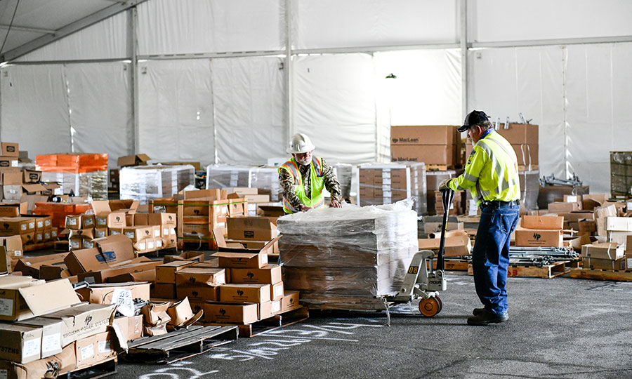 EPB Employees assisting with Tornado aftermath