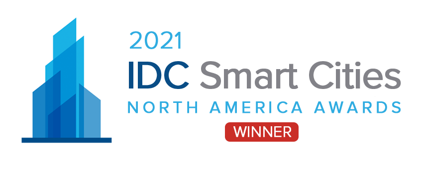 2021 IDC Smart Cities North America Awards Winner Logo
