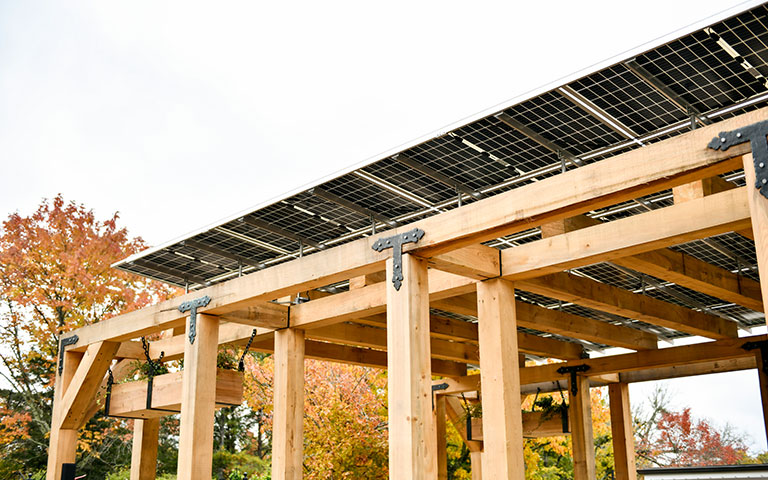 Solar panels installed at Rock City