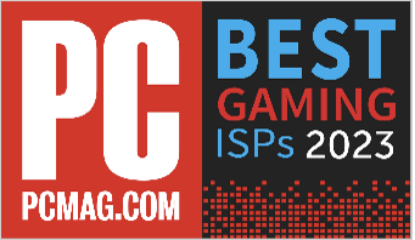 PCMag Best Gaming ISPs 2023 logo